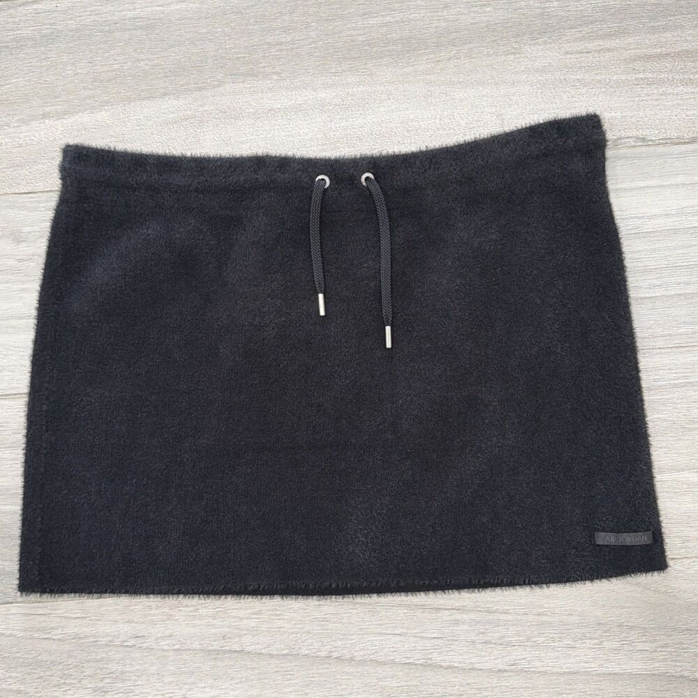 Jordan HQ9178-010 Size XXL Black Slim Fit Jumpman Drawstring Sweater Skirt